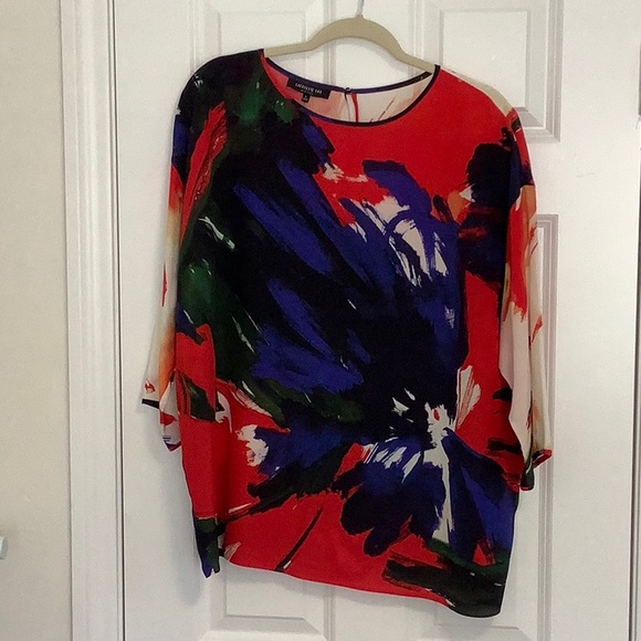 Lafayette 148 New York Silk Tunic Sz L - Picture 1 of 6